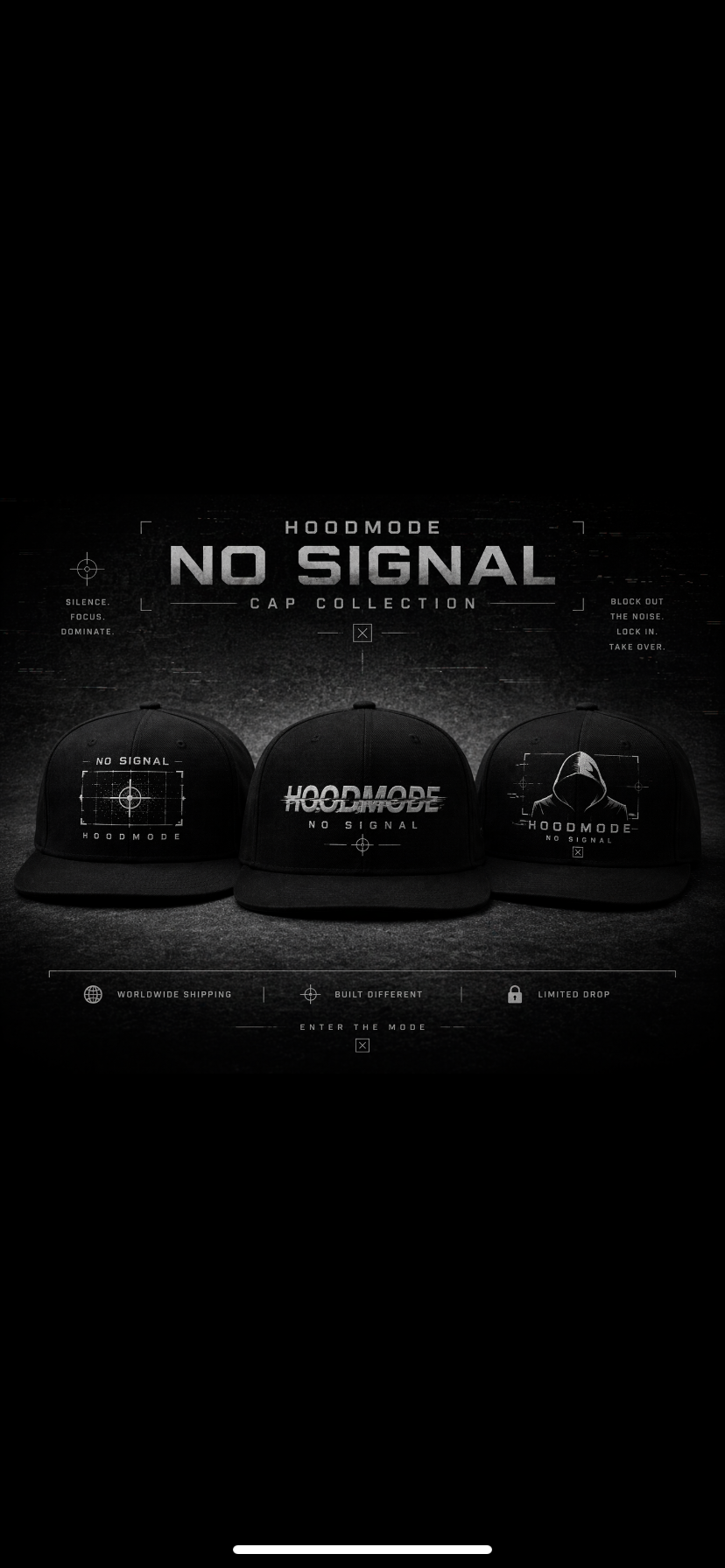 HOODMODE “No Signal” Hats/Skullcaps