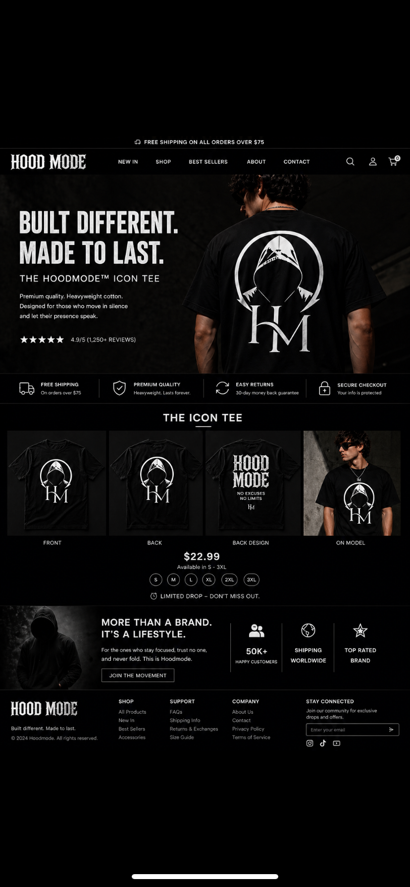 HOODMODE “Midnight Edition” Tee