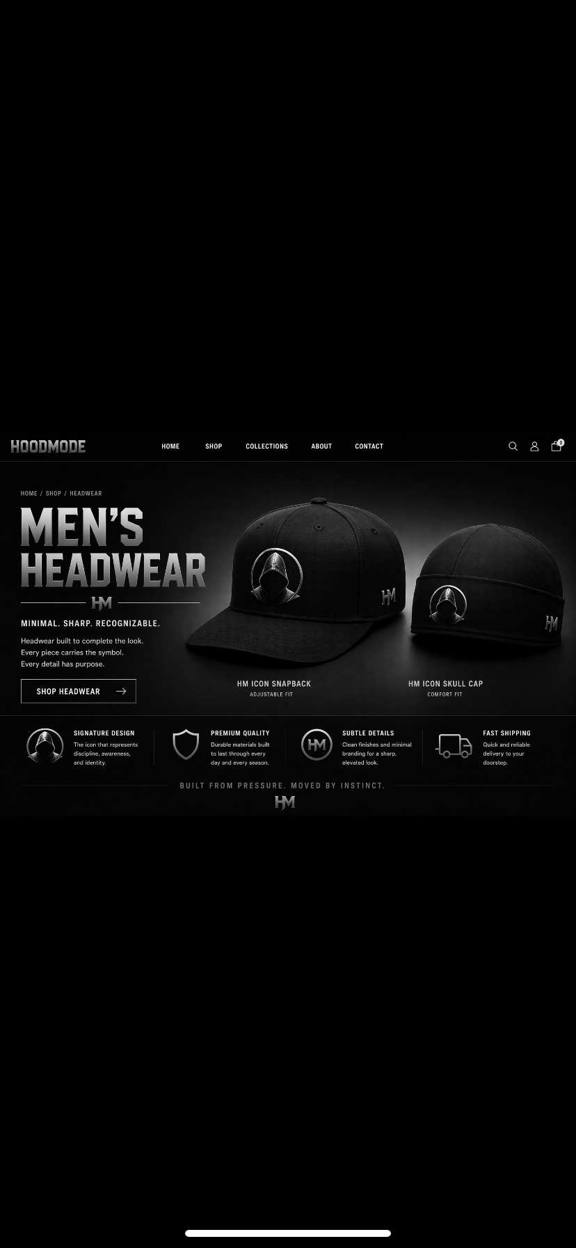 HOODMODE “Midnight Edition” Caps/Skullcaps