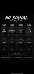 HOODMODE “No Signal” Hats/Skullcaps