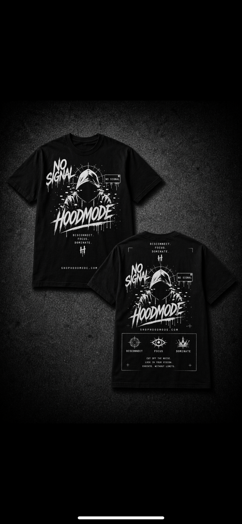 HOODMODE “No Signal” Tees