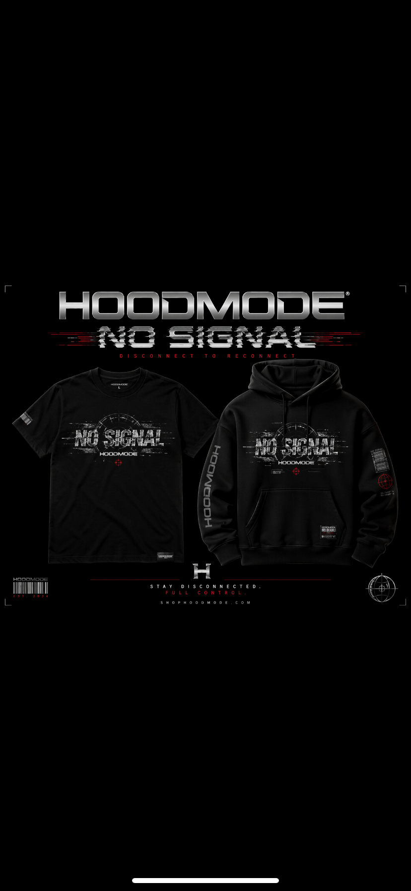 HOODMODE “No Signal” Hoodies
