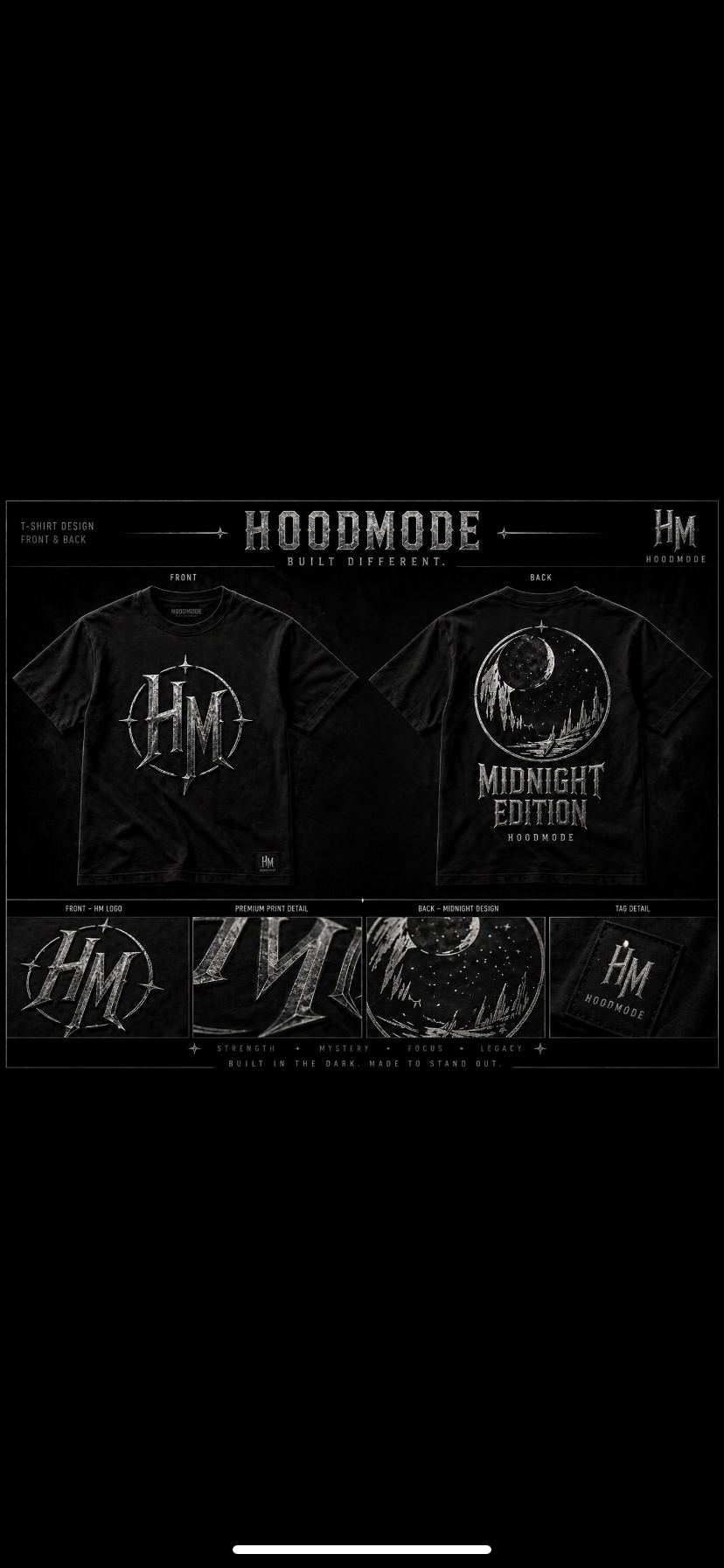 HOODMODE “Midnight Edition” Tees